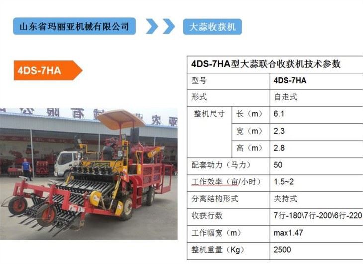 China garlic combine harvester